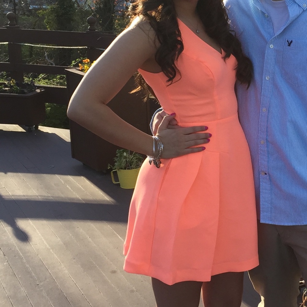 Guess neon orange dress